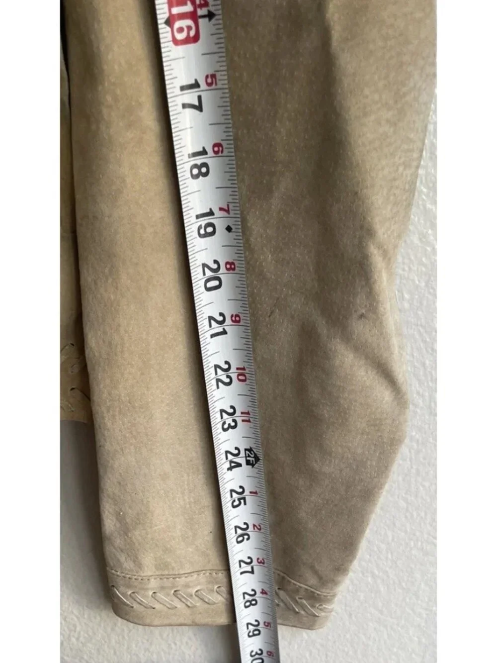 Newport News Jeanology collection 100% leather Western jacket with fringe sz 18 - Picture 8 of 14